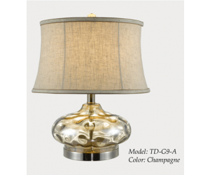 Modern Table Lamp in Champagne by Tesoro Decor